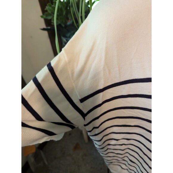 NWT Plus Sz Jones New York Signature SS viscose nylon blend striped swtr sz 1X - Picture 5 of 6